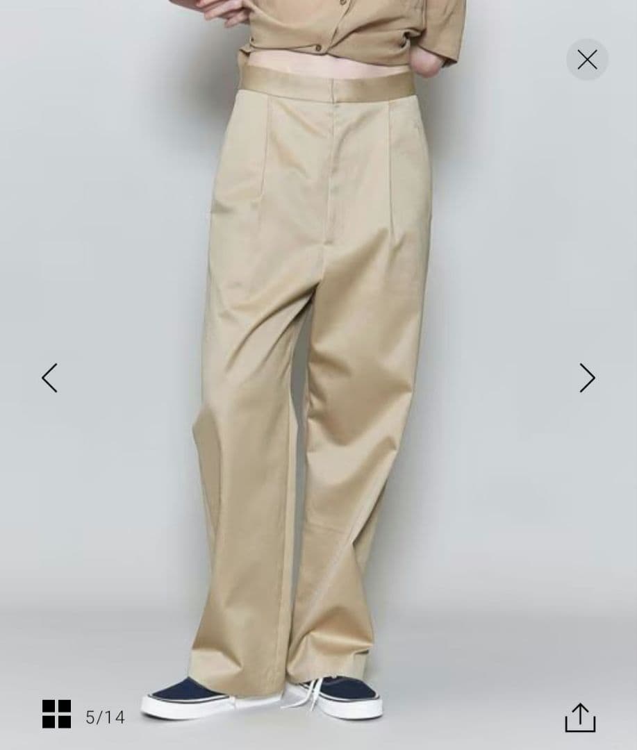 【限定価格】＜6(ROKU)＞コットン チノ パンツ