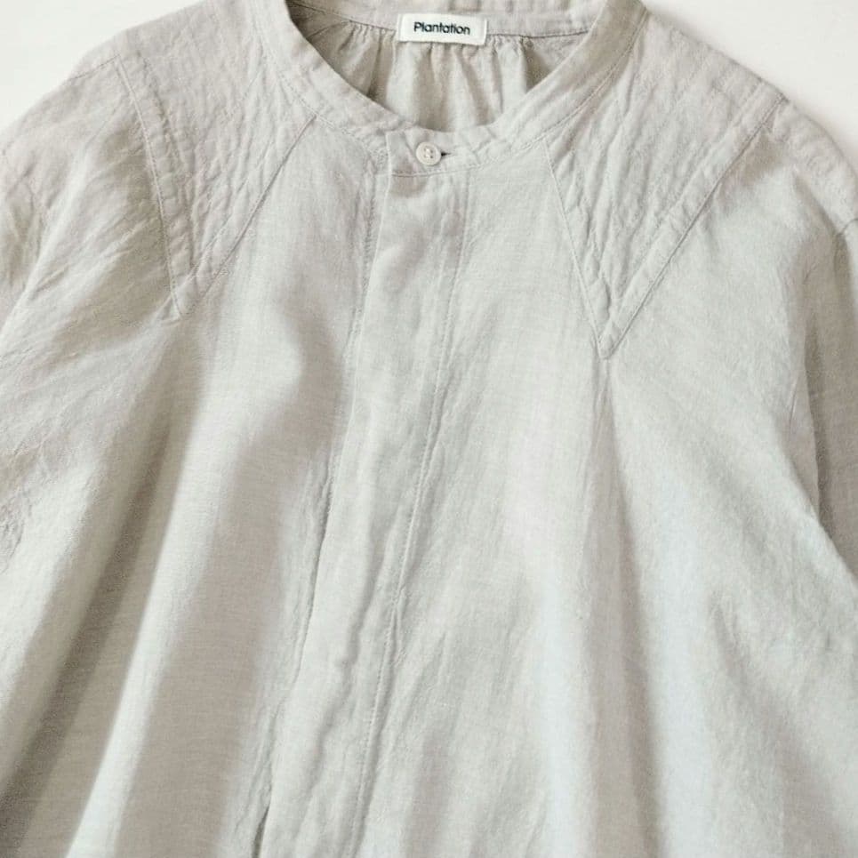 Plantation✨️コットンリネン ワイドシャツ 製品洗い