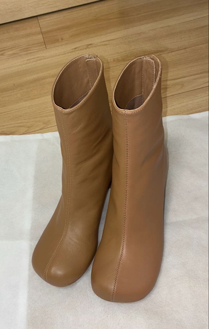 美品SLOBE IENA スクエアトゥショートブーツ