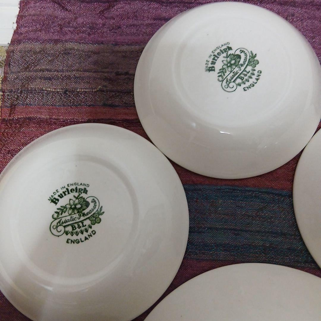 Burleigh 食器セット 4+4点　ボウル　小皿　バーレイ　アジアティック