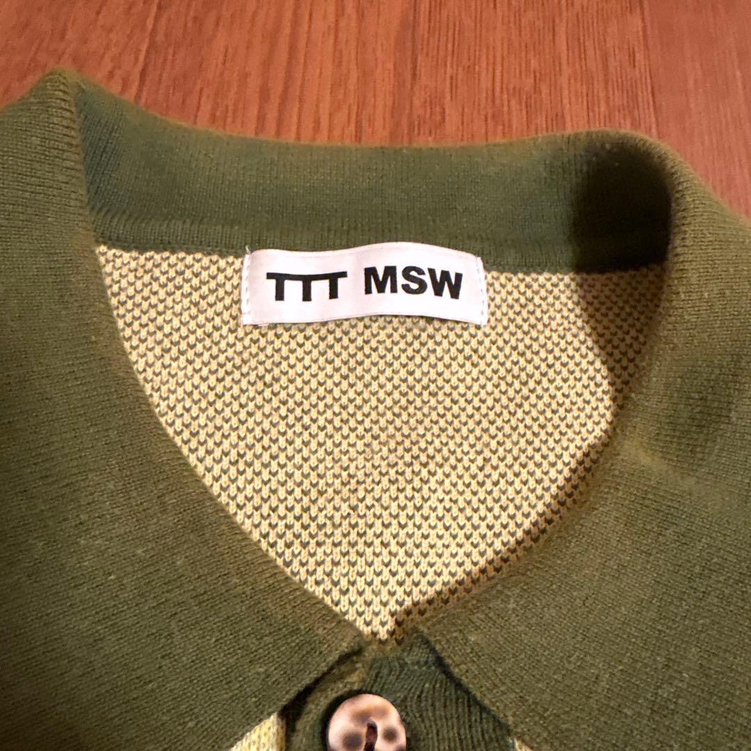 トップス TTT MSW Flower Jacquard Knit Cardigan M