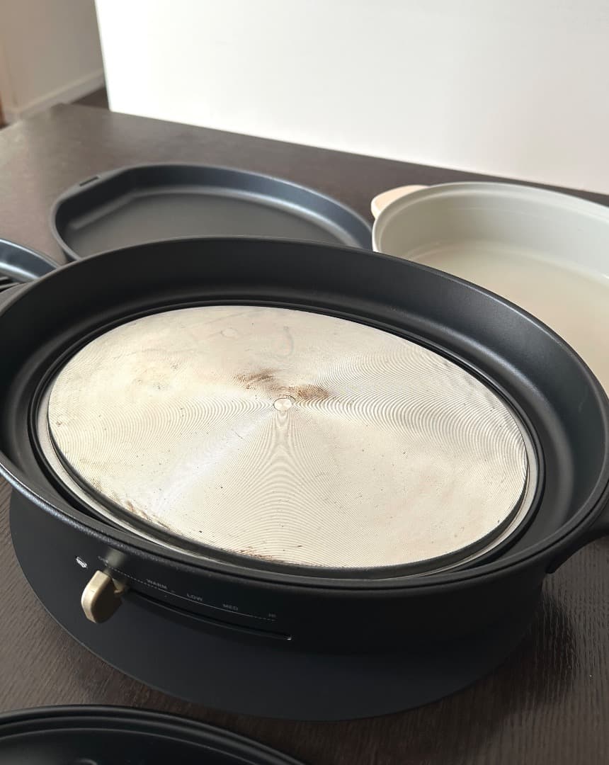 BRUNO オーバルホットプレート 焼肉BBQ グリルプレート付 取扱説明書付