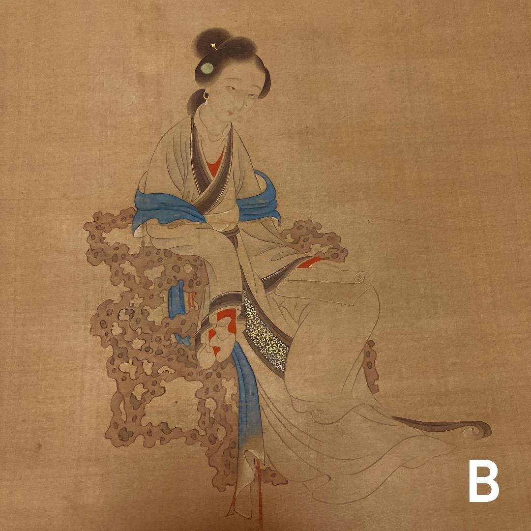 中国書画 巻物2点まとめ〈古美術風 インテリア〉