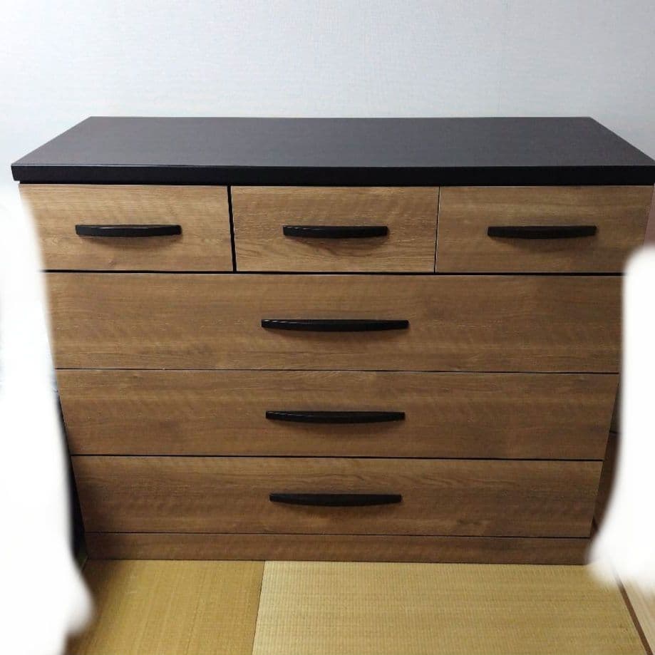 M*u様 早いもの勝ち！　木製チェスト 5段 ナチュラルウッド