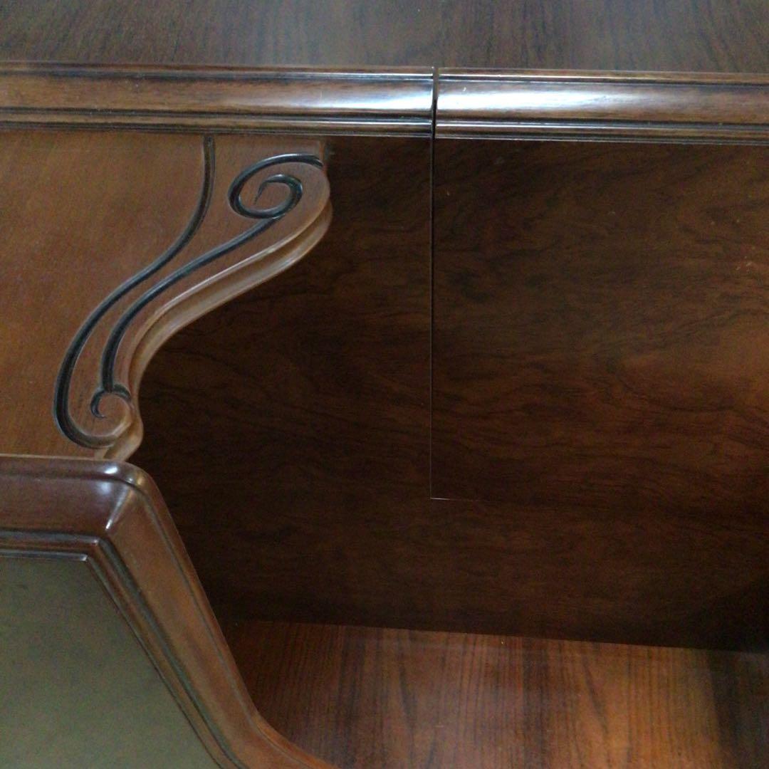 オールド　カリモク家具 コーナーテーブル