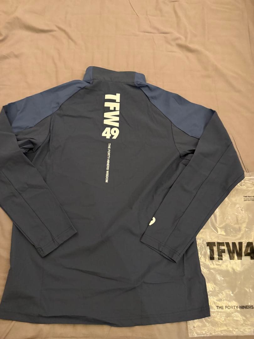 メンズウェア TFW49 LS HARF MOCKNECK BLUEGREY L