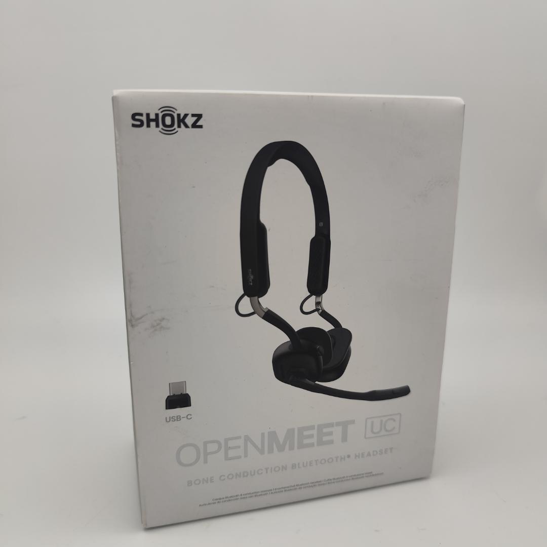 Shokz OpenMeet UC ビジネスオープンイヤーヘッドセット ブラック