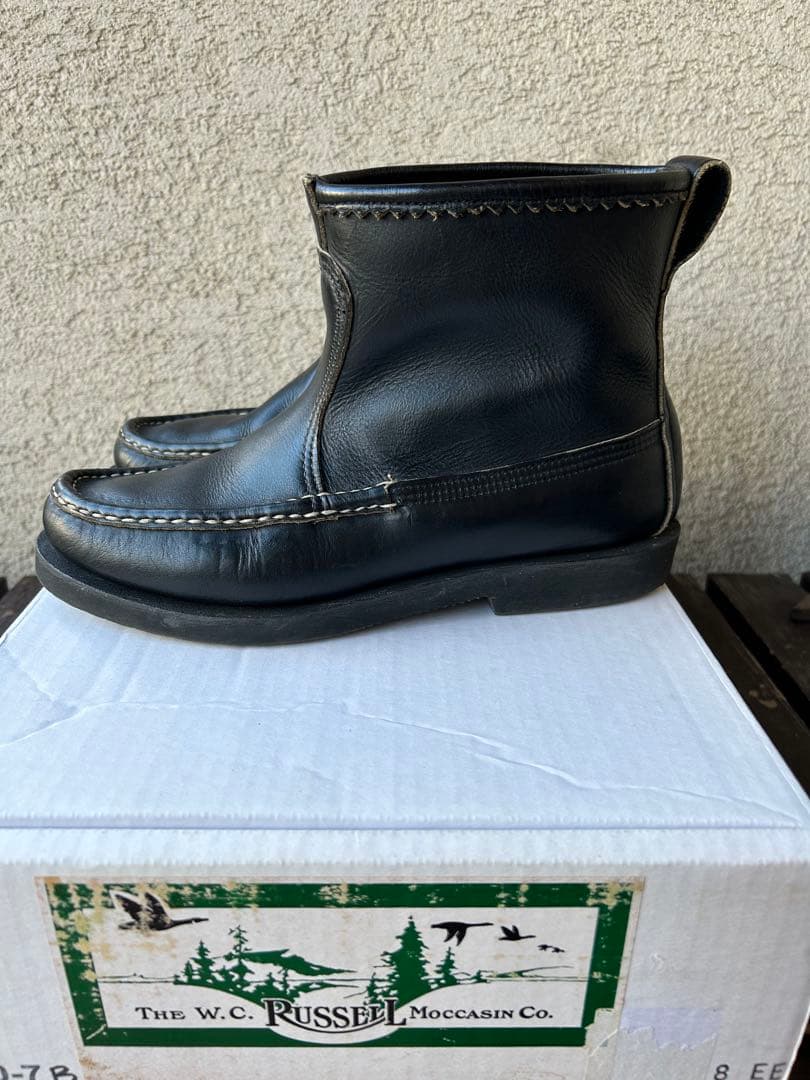 ラッセルモカシン　Russell モカシンブーツ ブラック