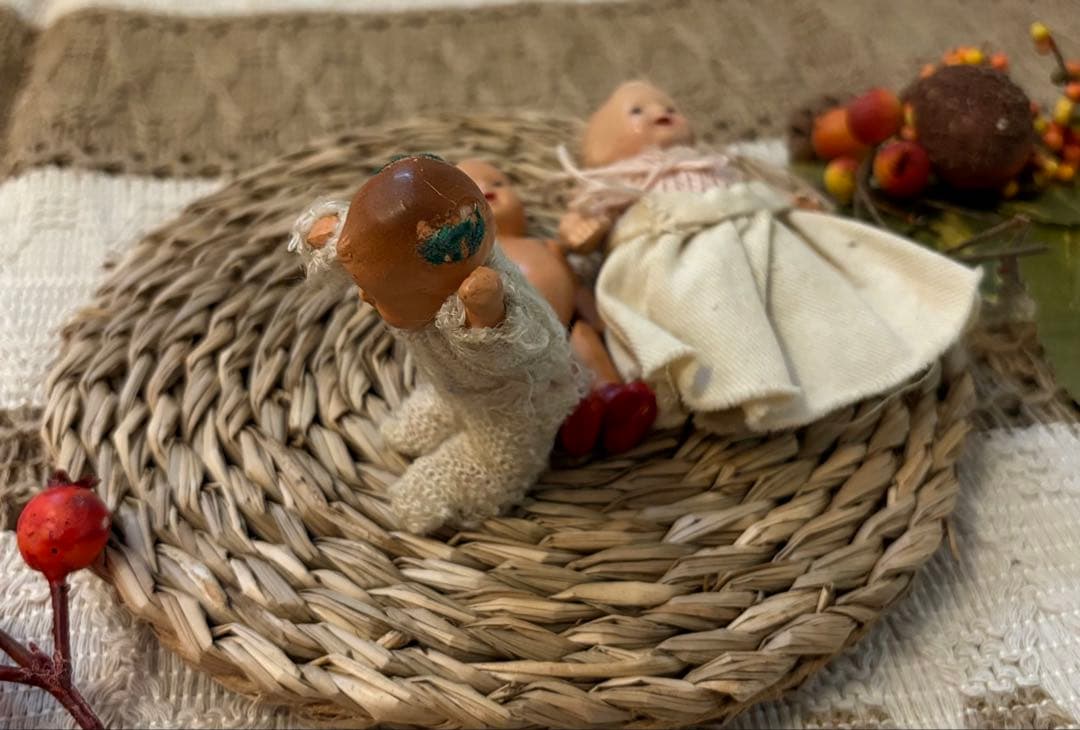 ドイツ　アンティーク　ベビードール　3体セット