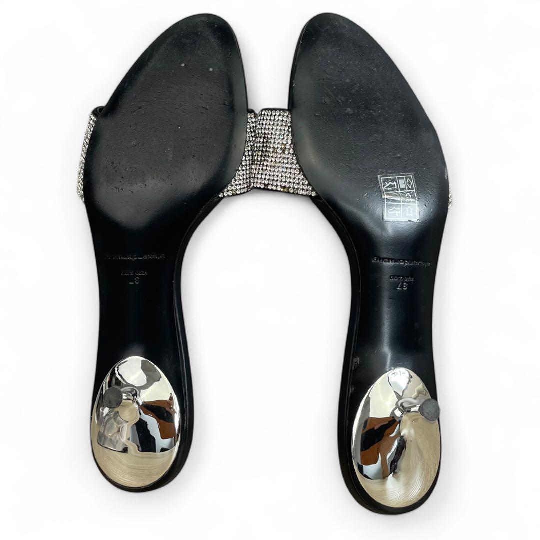 アレキサンダーワン　変形ミュール　ラインストーン　ヒール　37 24cm相当