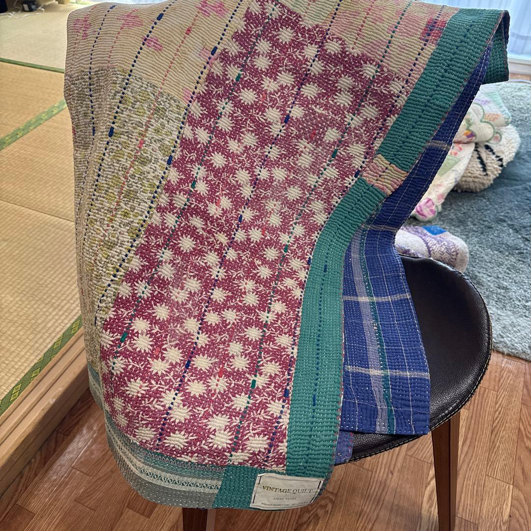 kase出品ヴィンテージラリーキルト　カンタキルト　緑系