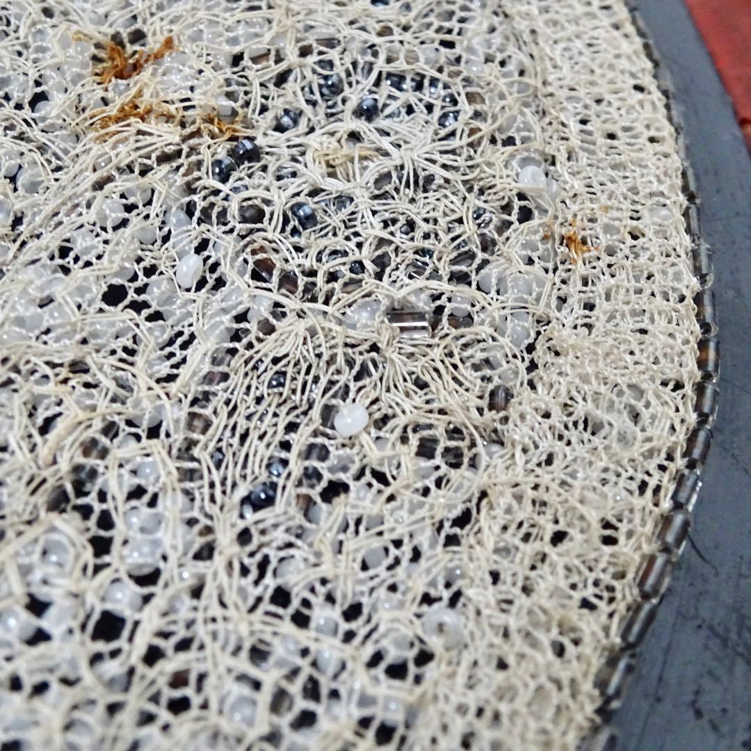 アンティーク ビーズ ヘッドドレス アート作品 フランス ブロカント