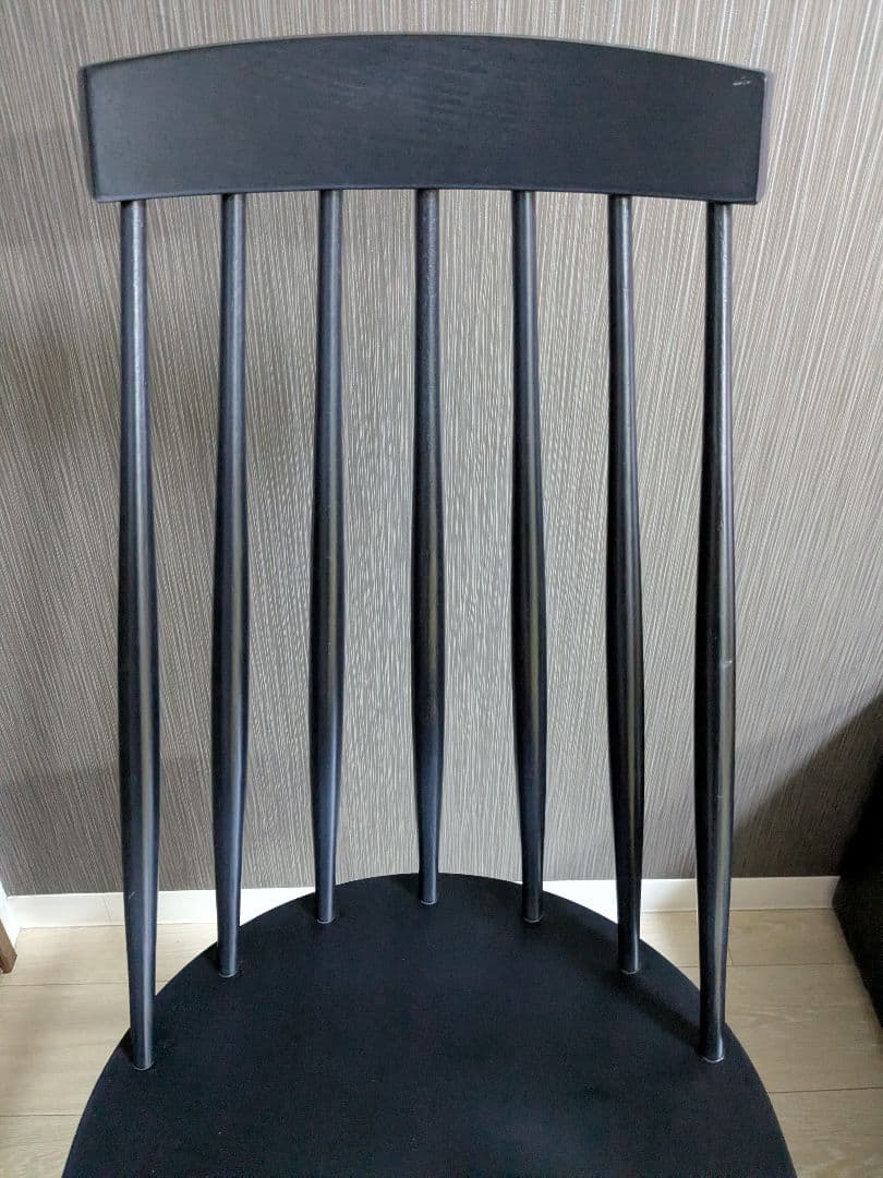 梱包・発送たのメル便　UNICO　コトナ　ダイニングチェア　ブラック　黒　　①