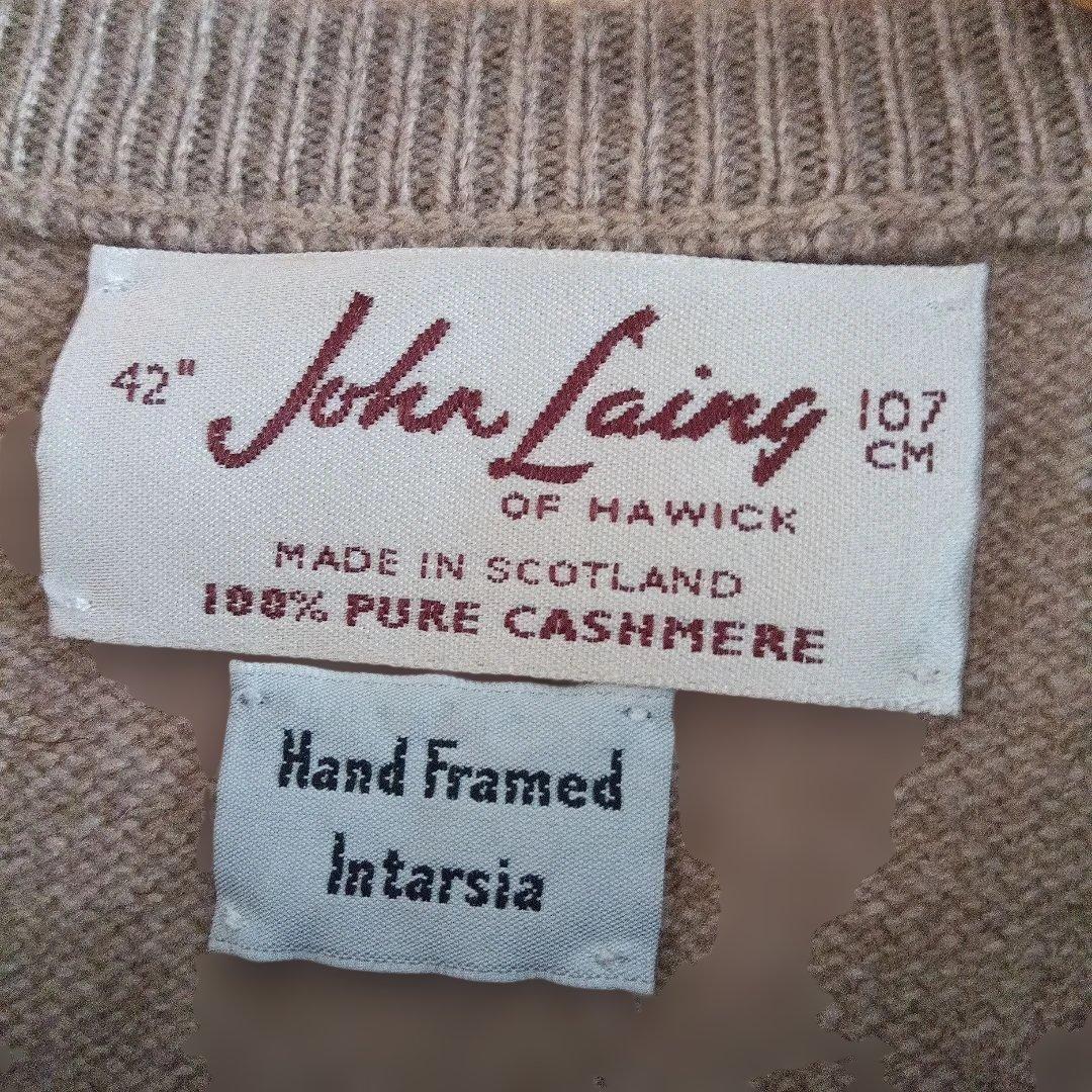 42 スコットランド製 カシミヤ ニット pure cashmere