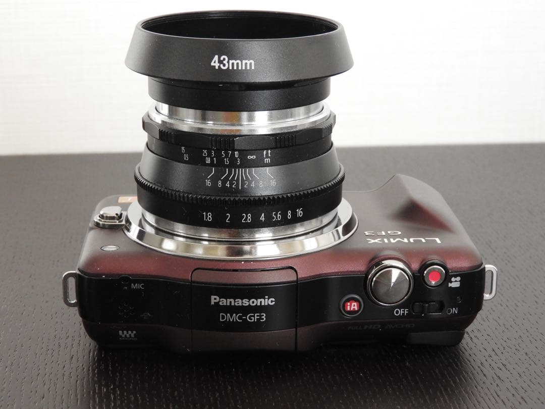 LUMIX GF3 ミラーレスカメラ 25mm f1.8 単焦点 PERGEAR