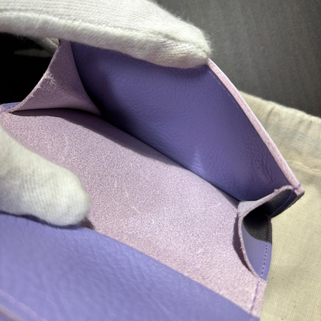 【新品未使用】イルビゾンテ 名刺入れ カードケース ラベンダー パープル