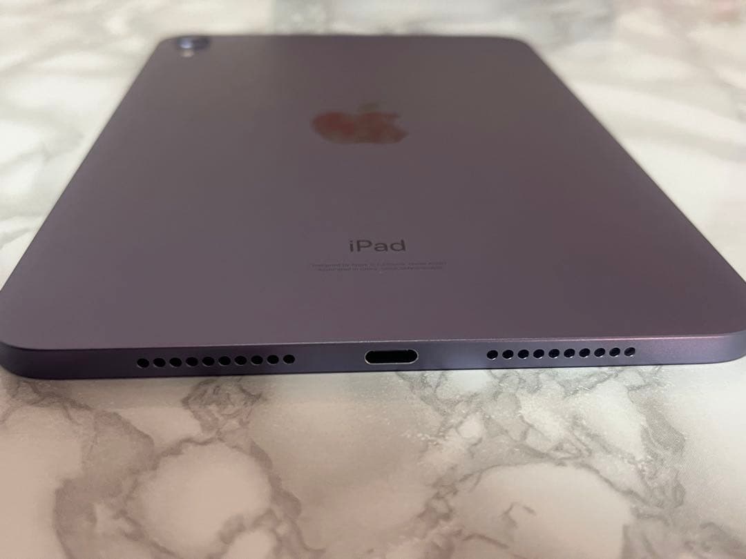 Apple iPad mini第6世代 パープル うんち印字付き