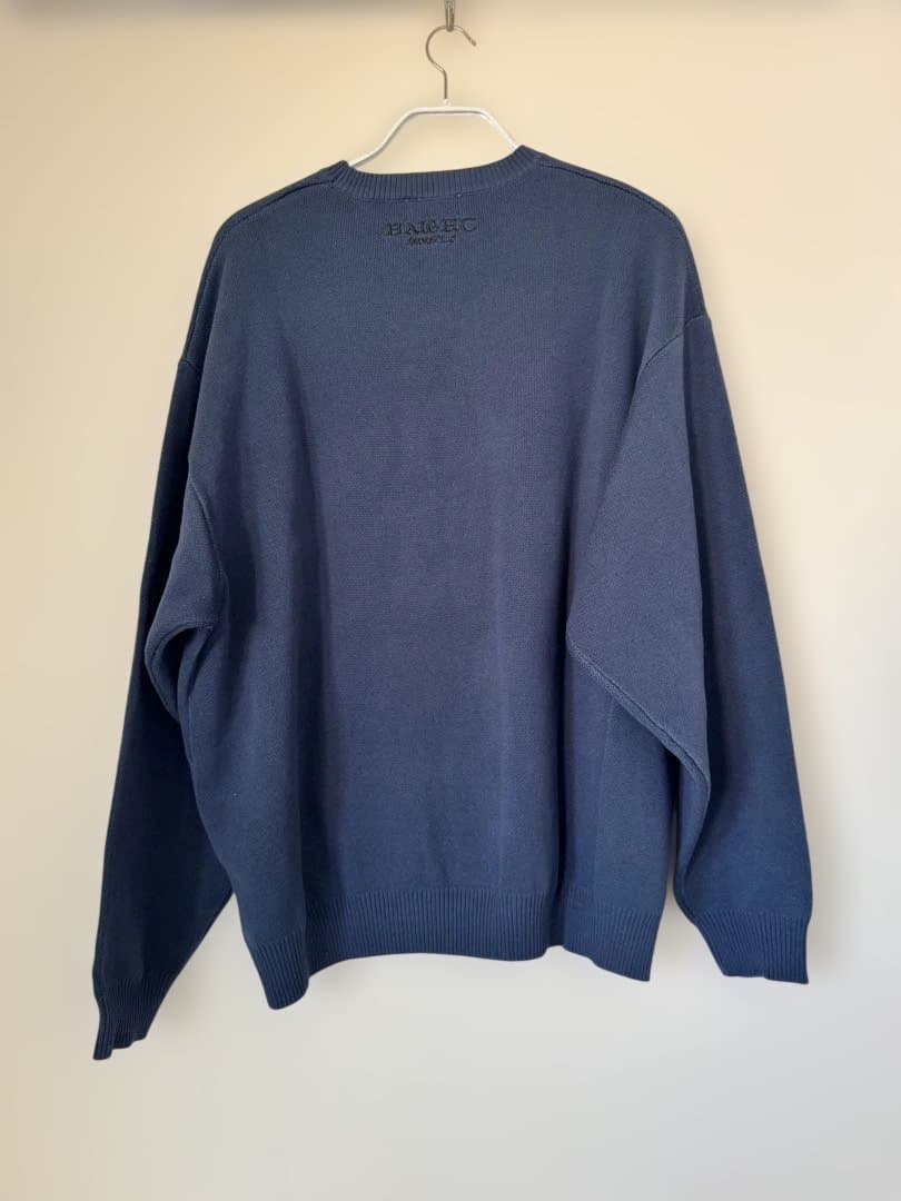 新品タグ付きHAIGHT ZZ UNCLE SWEATERニットセーターNAVY