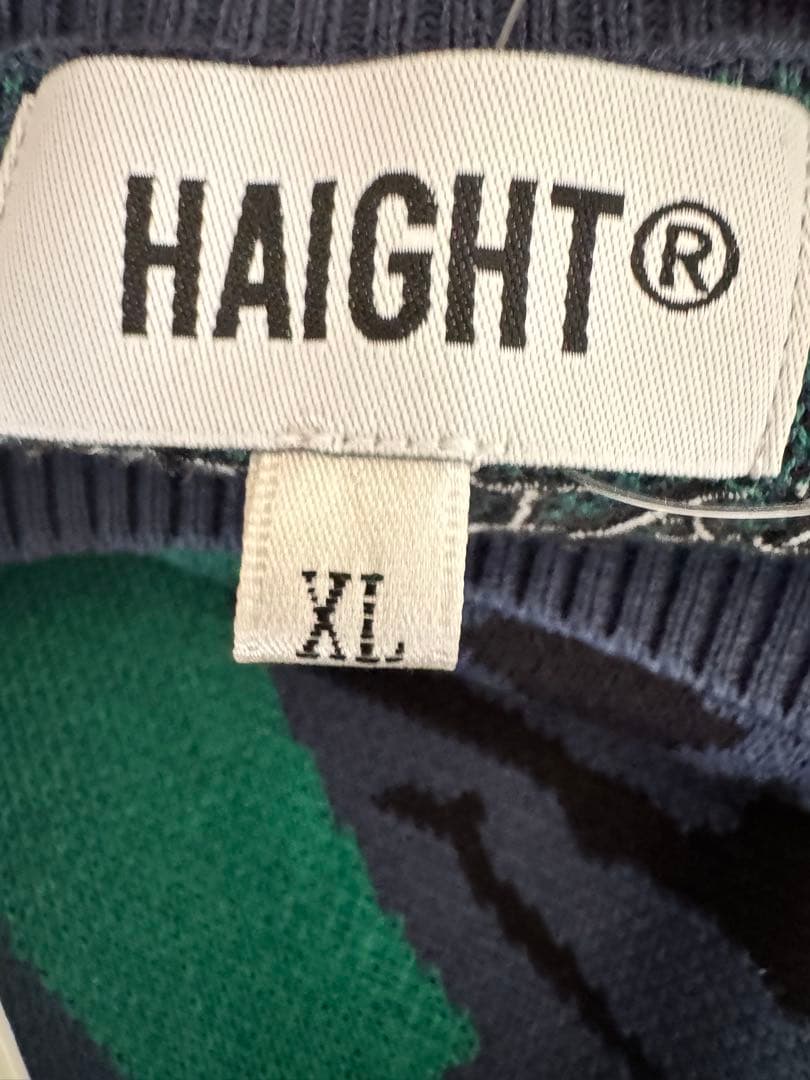 新品タグ付きHAIGHT ZZ UNCLE SWEATERニットセーターNAVY