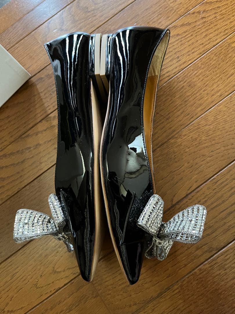 PIPPICHIC リボン パテント フラットシューズ　ピッピシック　アローズ