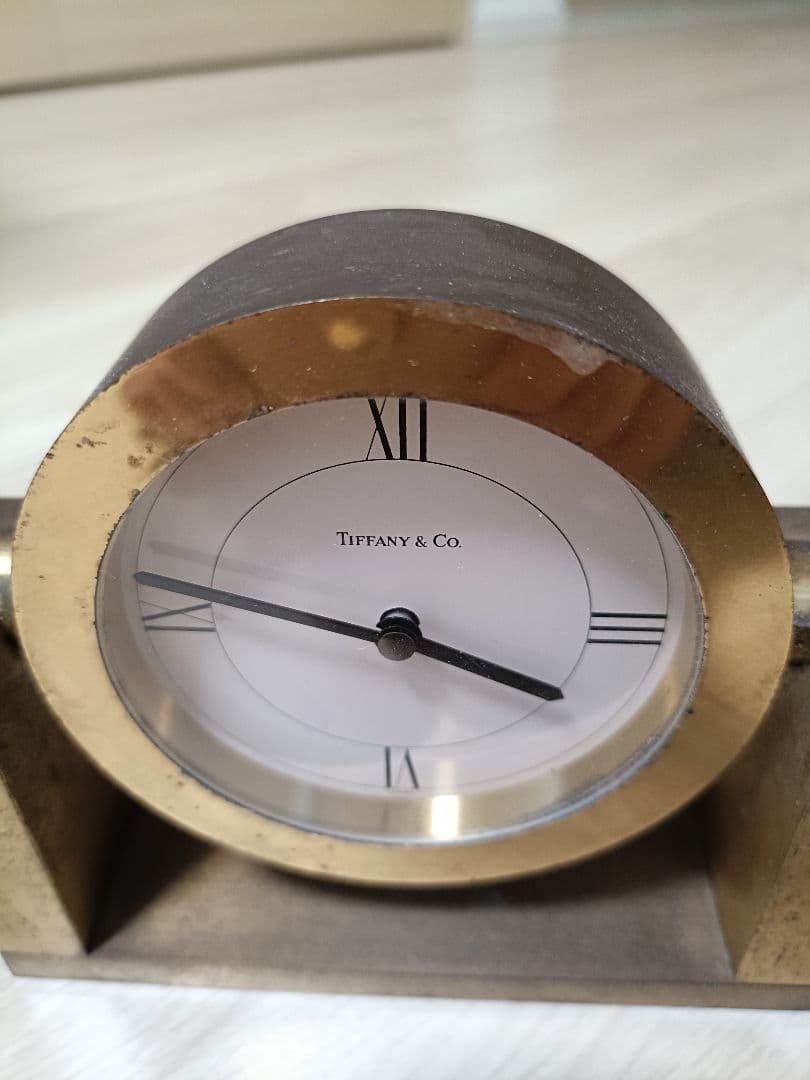 値下げ【ジャンク】Tiffany & Co. ゴールド 置時計