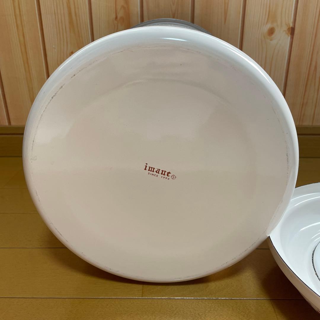 イマン　プリンセスローズ　トラッシュ缶　ホーロー