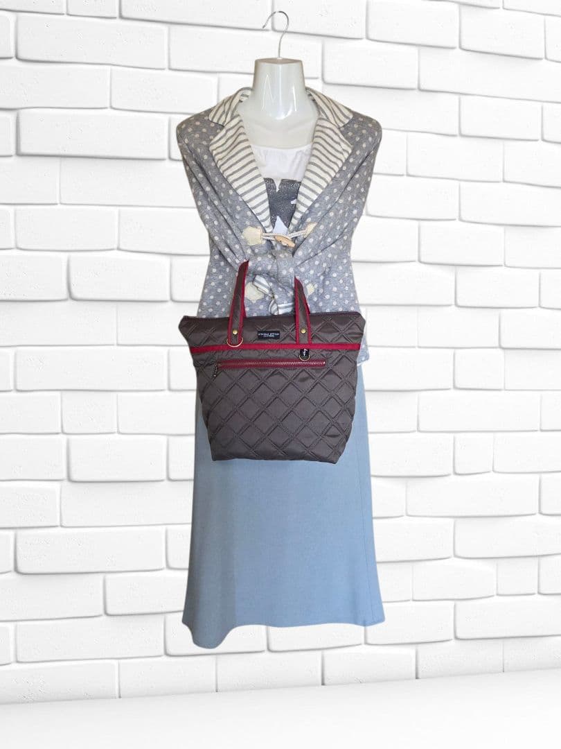 らてさら☆らぐどーる様　マチ広トートバッグ　L字ファスナー長財布