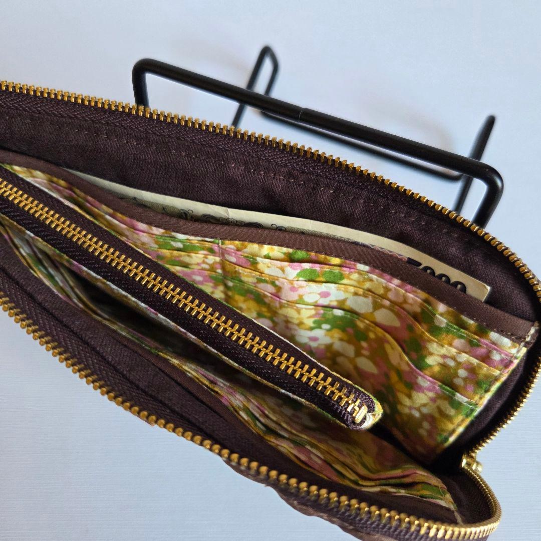 らてさら☆らぐどーる様　マチ広トートバッグ　L字ファスナー長財布