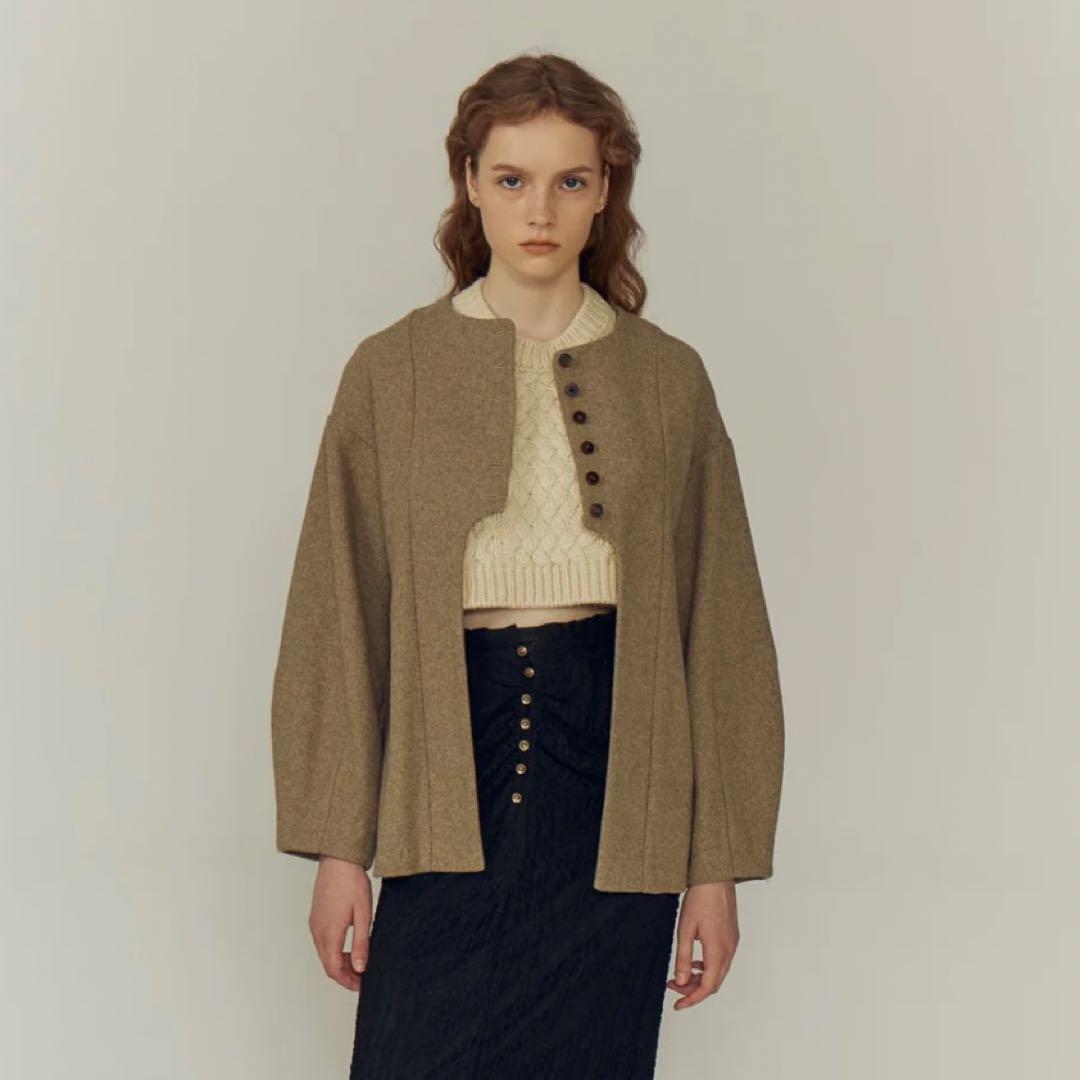 ジャケット・アウター Eaphi CURVE CUT LINE JACKET