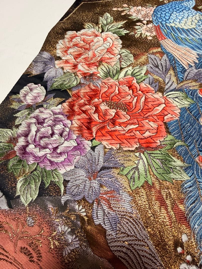 高級 袋帯 正絹 六通柄 純金箔24K ゴールド フォーマル 留袖 訪問着