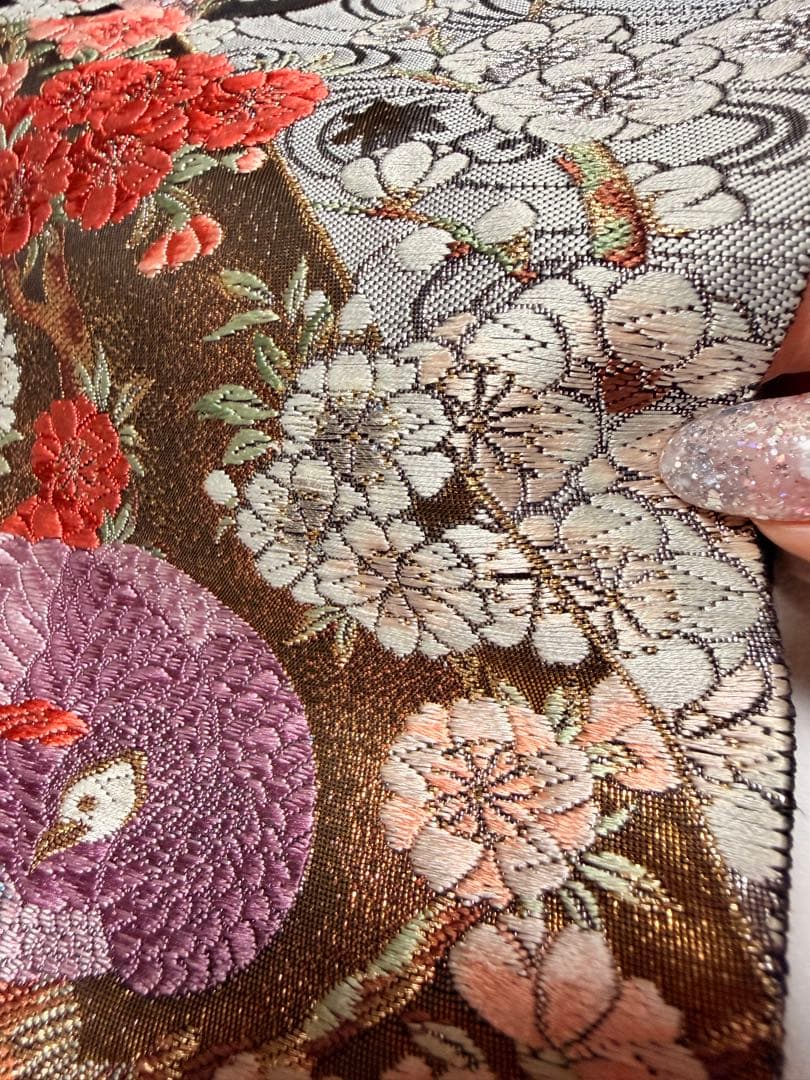 高級 袋帯 正絹 六通柄 純金箔24K ゴールド フォーマル 留袖 訪問着