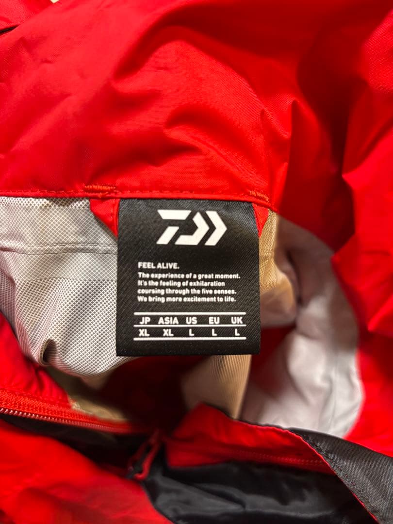 ⭐︎値下げ⭐︎ダイワレインジャケット 上下XL レッド