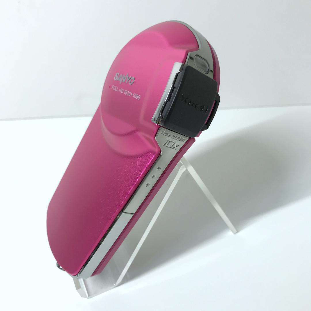 【未使用】SANYO Xacti ザクティ DMX-CS1 ピンク ビデオカメラ
