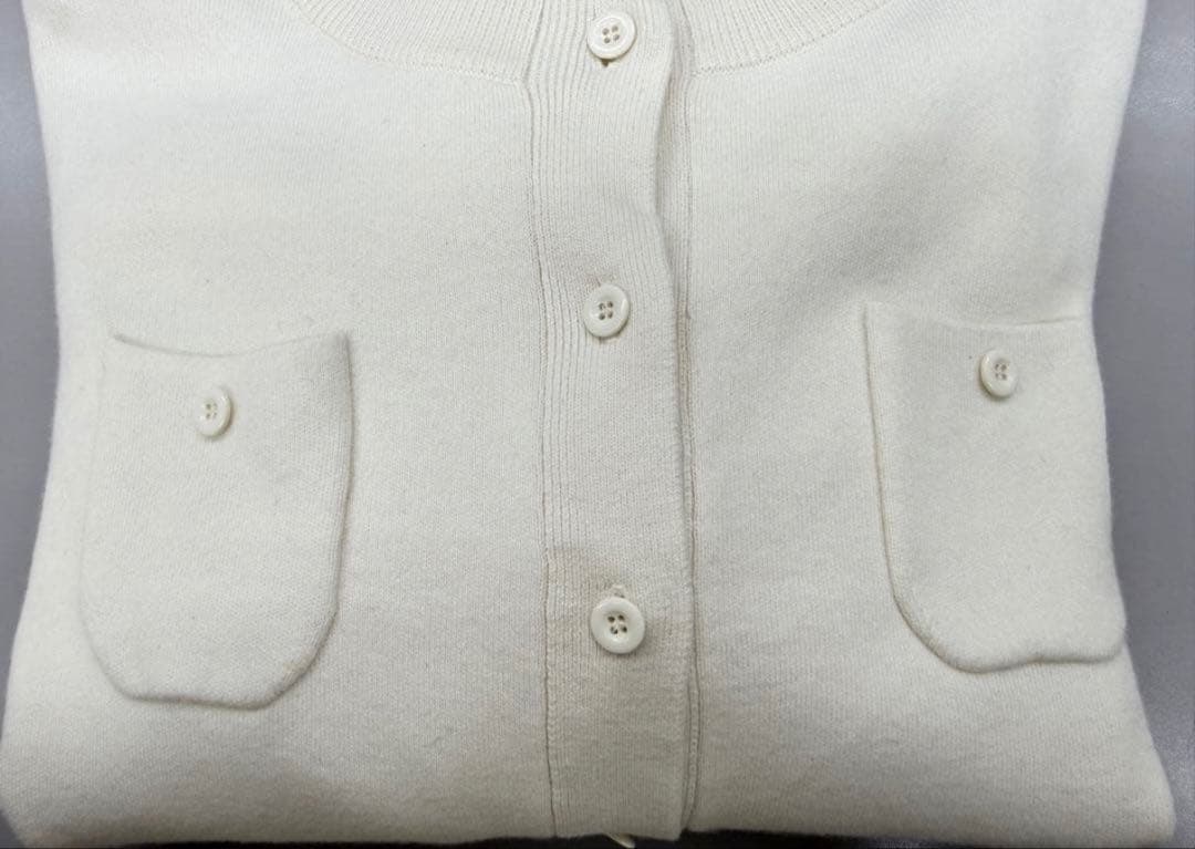 【みゆき】CABaN コットンカシミヤ クルーネックカーディガン S