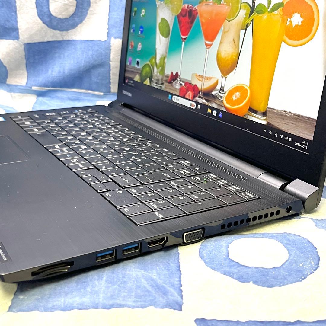 爆速SSD500G☆i5☆大人な黒ノートパソコン♪カメラ付！第6世代！Win11