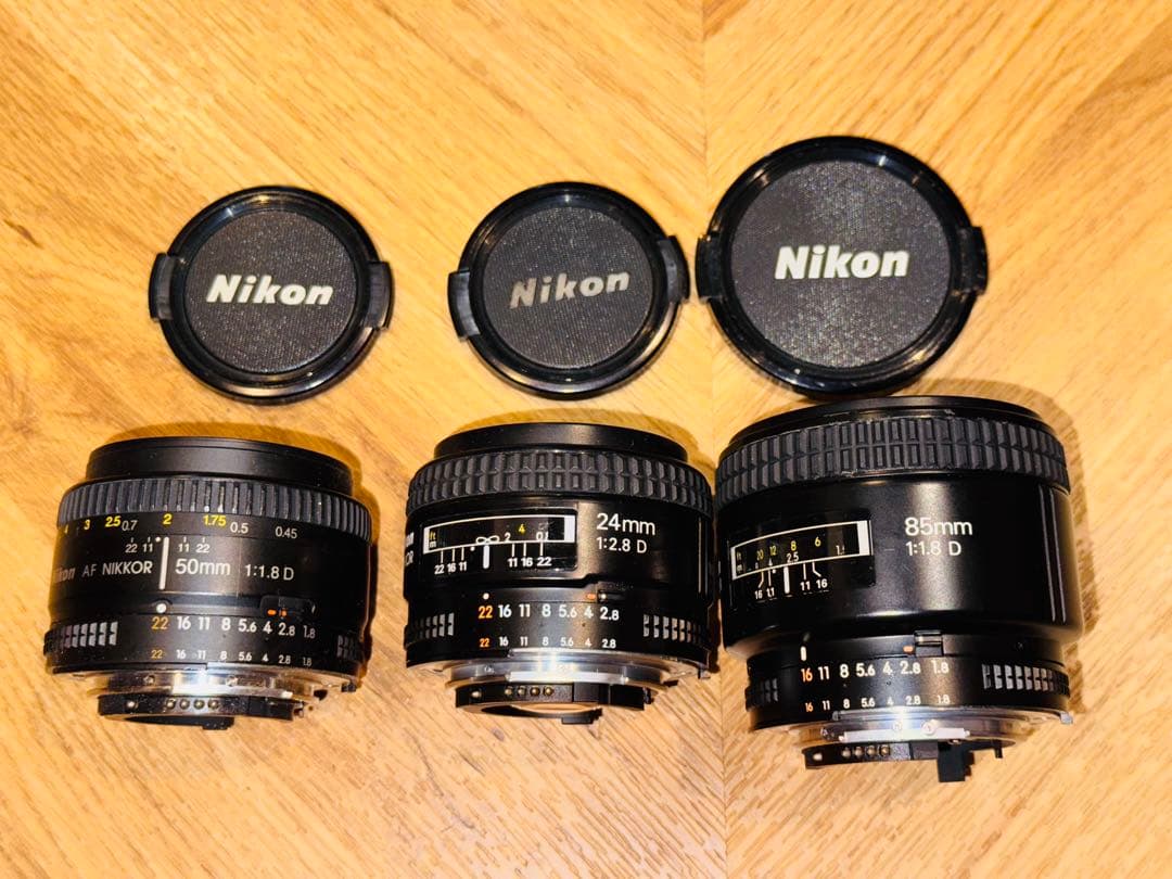 レンズ(単焦点) Nikon Nikkor AF Prime lens set bundle