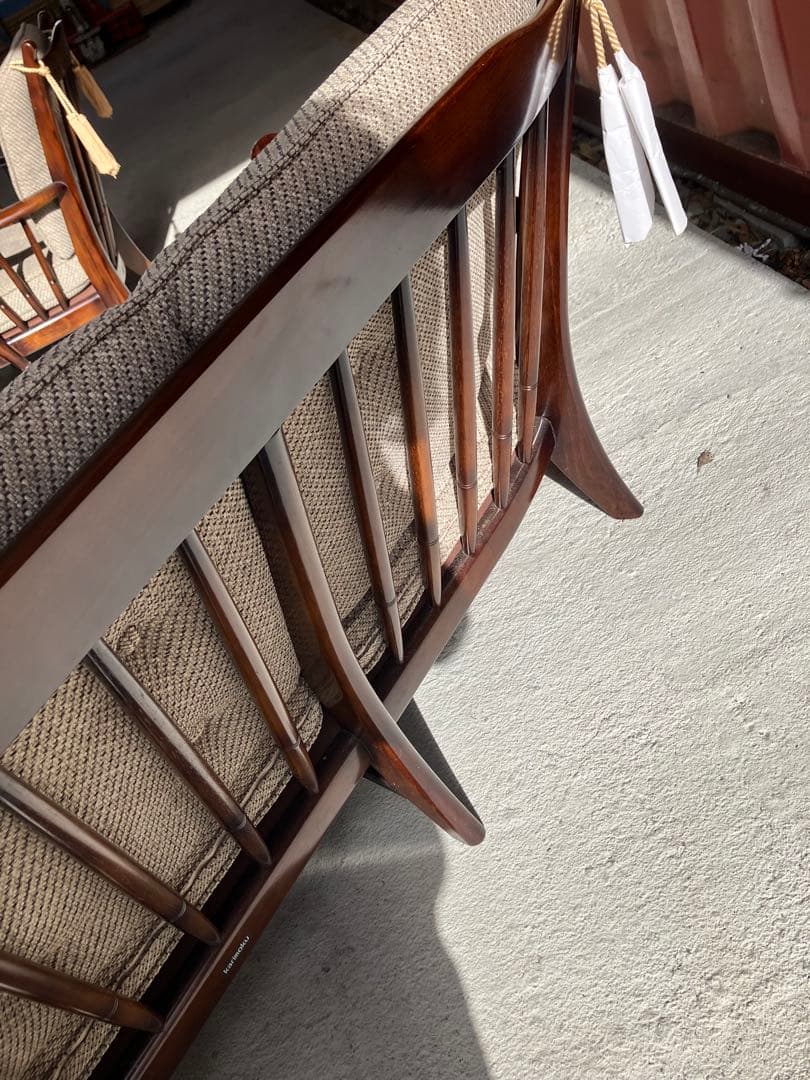 カリモク　コロニアル　3pソファー