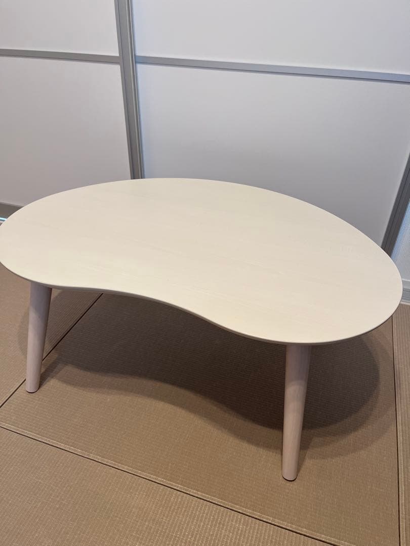 ニトリ豆型こたつ ヒーター内蔵　ホワイトウォッシュ