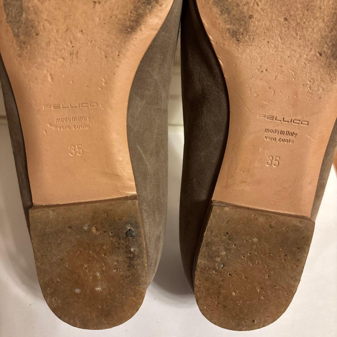 PELLICO ペリーコ　パンプス　フラットシューズ　35 エトープ　ベージュ