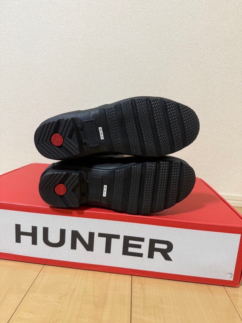 【新品・未使用】HUNTER 長靴 ブラック24cm UK5