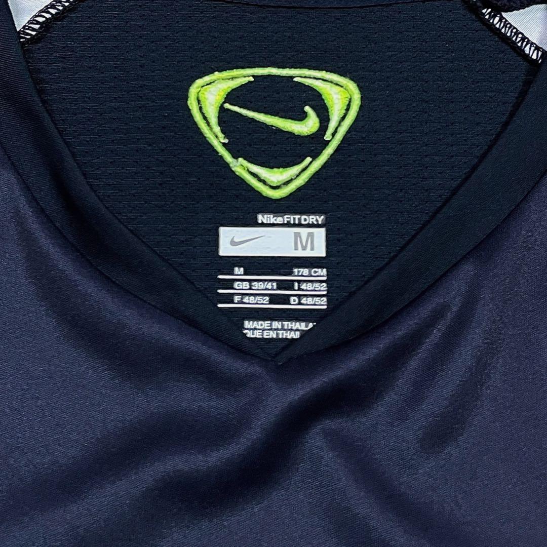 【希少】08/09 FCバルセロナ トレーニングシャツ ネイビー NIKE M