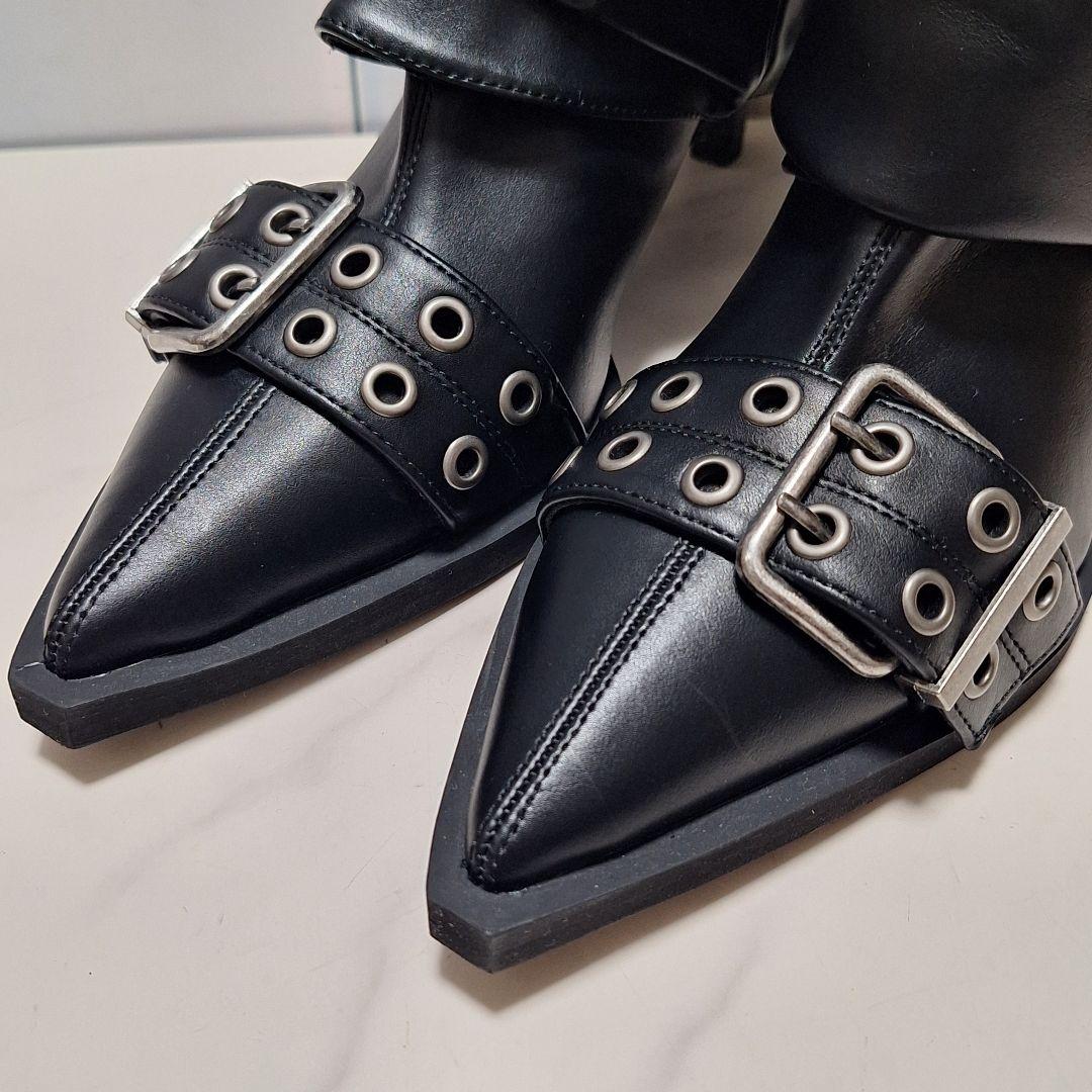【美品】 SLY BELTED 2WAY BOOTS 23.5 ブーツ 黒