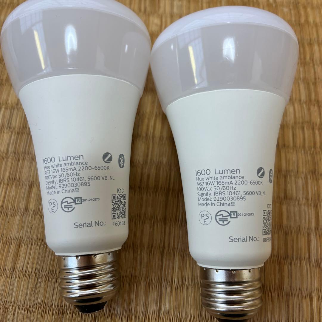Philips Hue LED電球 1600ルーメン 2個セット