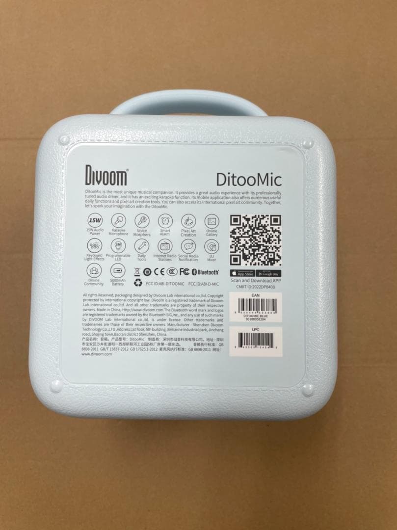 DivoomDitoo-Micbluetoothスピーカーカラオケマイク ピンク