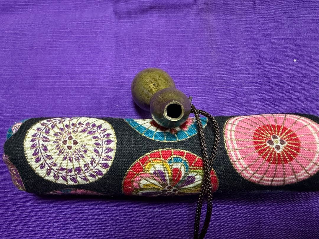 時代物　根付　黄銅製　瓢箪（提げ物印籠netsuke煙草入れ煙管入れ香炉