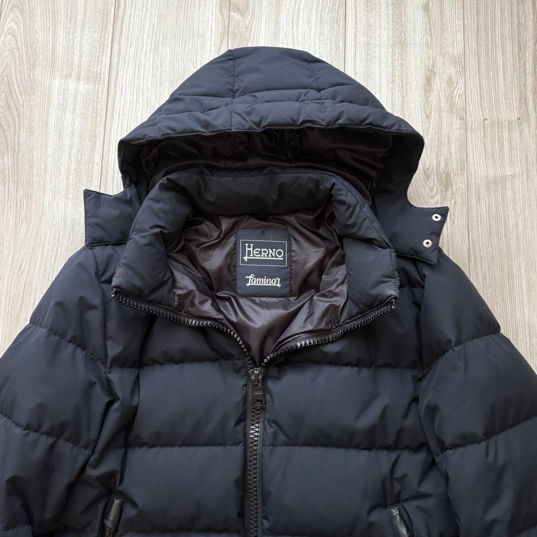HERNO Laminar ダウンコート ネイビー 46 M ウインドストッパー