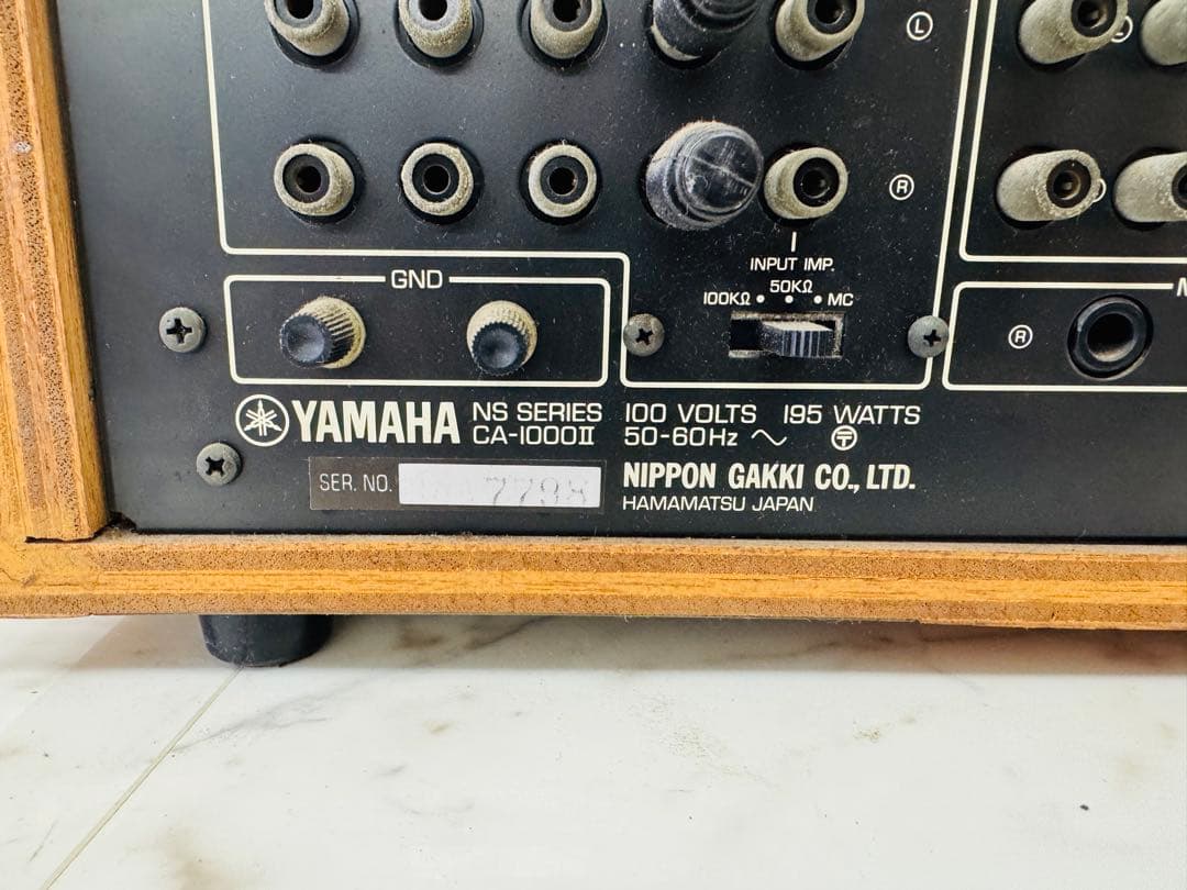 YAMAHA ヤマハ　CA-1000II プリメインアンプ レトロ　動作品