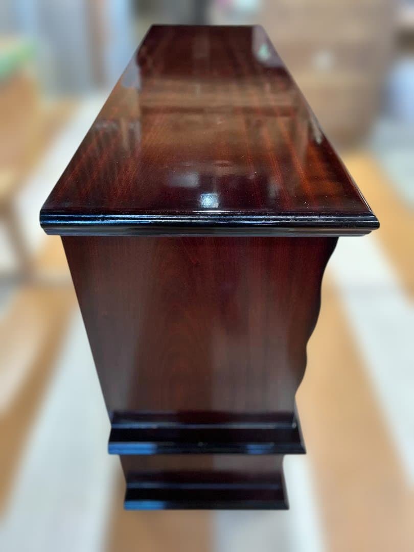 アンティーク　御影 ガラス扉付き　キャビネット・ショーケース