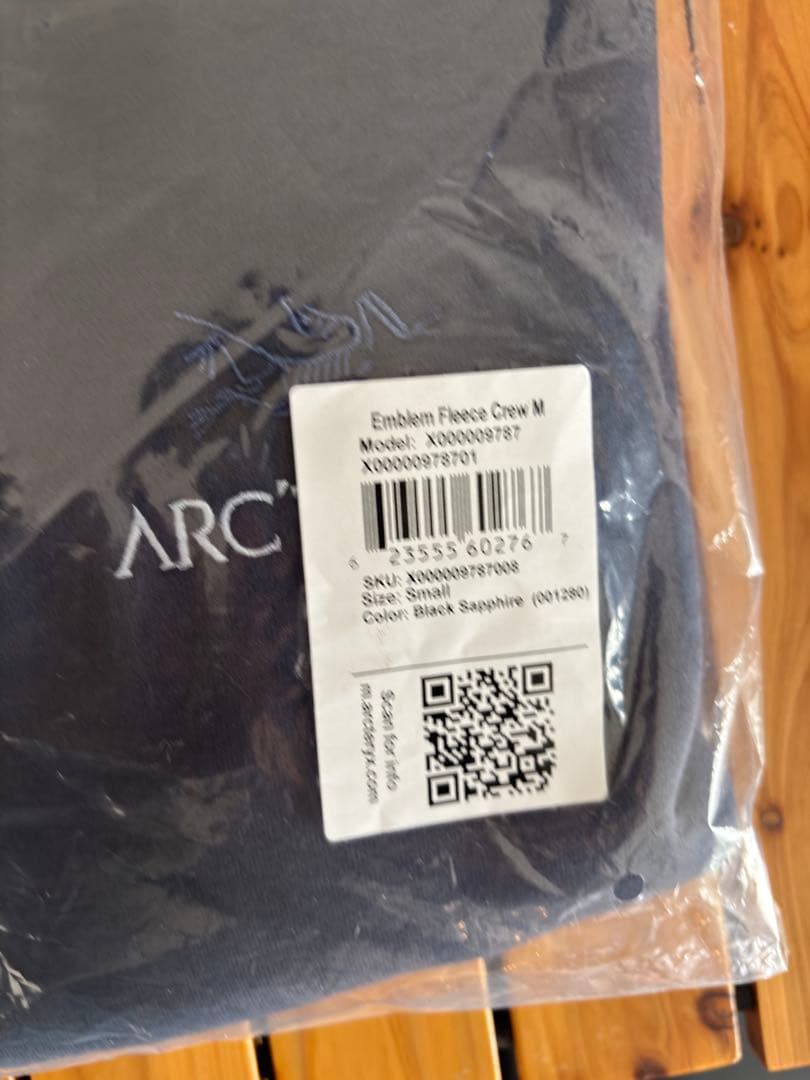 【新品未使用】Small Emblem Fleece Crew M ネイビー