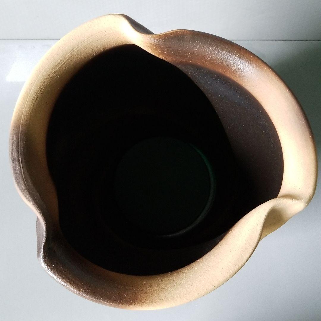 信楽焼傘立て 大容量❗特大ひねり  高さ４７cm